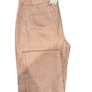 Calvin Klein Women's Pink Patterned Pants
